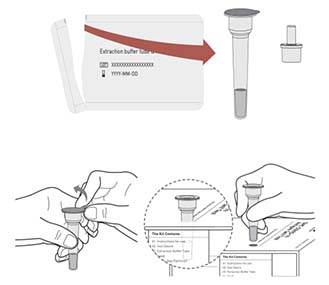 OPEN TUBE & PLACE TUBE IN TUBE HOLDER